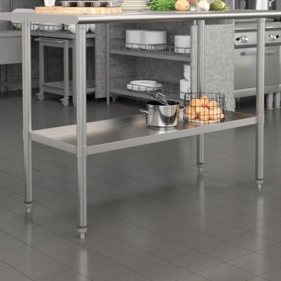 Flash Furniture Woodford Galvanized Work Table Shelf NH-GU-2448-GG