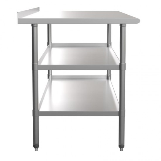 Flash Furniture Ravenel Stainless Table 2 Shelf Table NH-WT-GU-3072BSP-GG