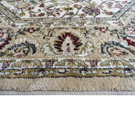 Flash Furniture Mersin Collection Ivory 5x5 Persian Area Rug NR-RG1881-55-IV-GG