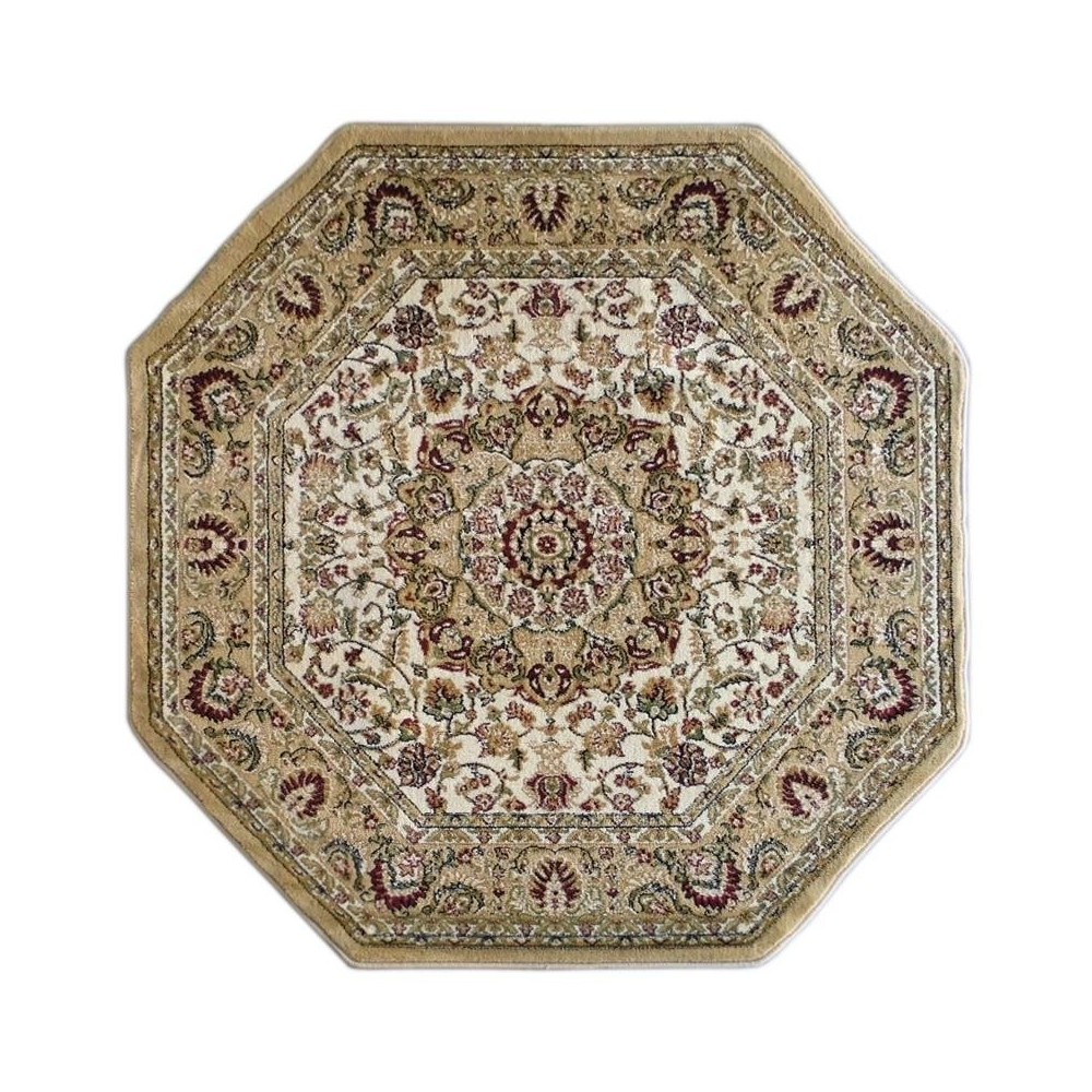 Flash Furniture Mersin Collection Ivory 4x4 Persian Area Rug NR-RG1882-44-IV-GG