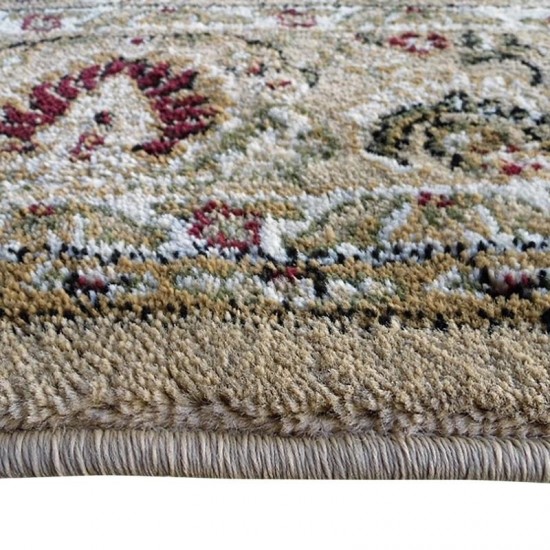 Flash Furniture Mersin Collection Ivory 4x4 Persian Area Rug NR-RG1882-44-IV-GG