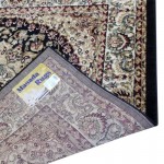 Flash Furniture Mersin Collection Black 7x7 Persian Area Rug NR-RGB401-77S-BK-GG