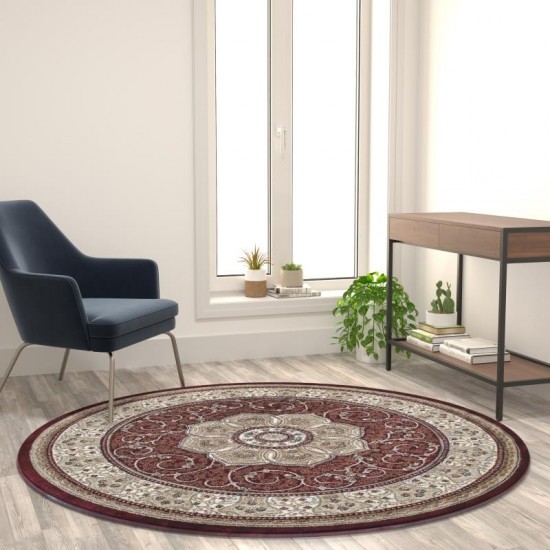 Flash Furniture Burgundy Rug NR-RGB404-55R-BU-GG