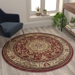 Flash Furniture Burgundy Rug NR-RGTRZ861-44-BU-GG