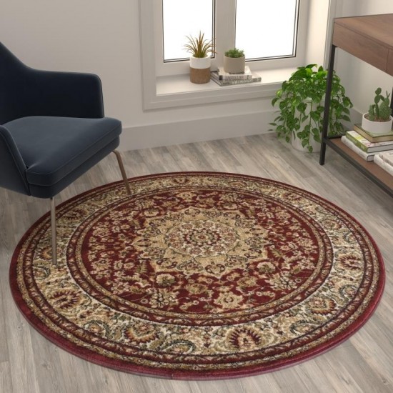 Flash Furniture Burgundy Rug NR-RGTRZ861-44-BU-GG