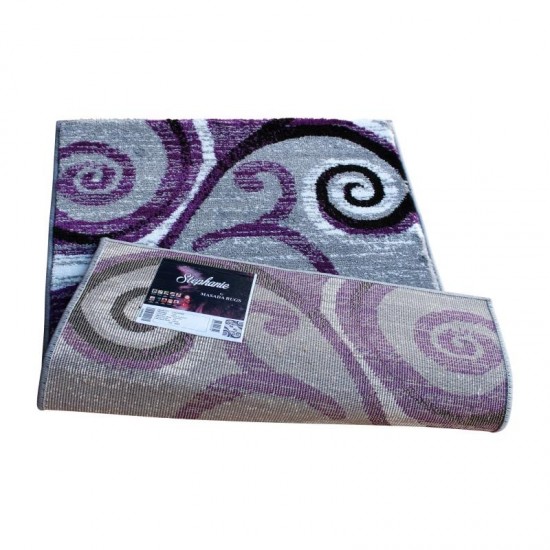 Flash Furniture Valli Collection Purple 2x3 Modern Area Rug OKR-RG1100-23-PU-GG