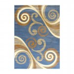 Flash Furniture Valli Collection Blue 5x7 Modern Area Rug OKR-RG1100-57-BL-GG