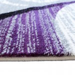 Flash Furniture Valli Collection Purple 5x7 Modern Area Rug OKR-RG1100-57-PU-GG