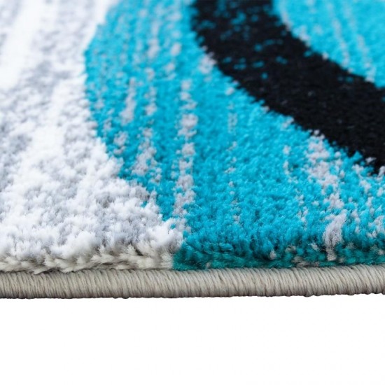 Flash Furniture Turquoise Rug OKR-RG1100-57-TQ-GG