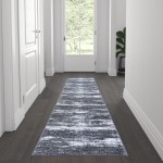 Flash Furniture Marian Collection 2' x 7' Gray Area Rug OKR-RG1102-27-GY-GG