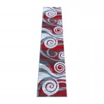 Flash Furniture Cirrus Collection 2x11 Red Swirl Area Rug OKR-RG1103-211-RD-GG