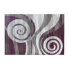 Flash Furniture Cirrus Collection 5x7 Purple Swirl Area Rug OKR-RG1103-57-PU-GG