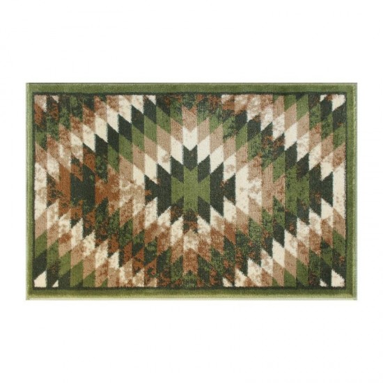 Flash Furniture Teagan Collection Green 2' x 3' Area Rug OKR-RG1106-23-GN-GG