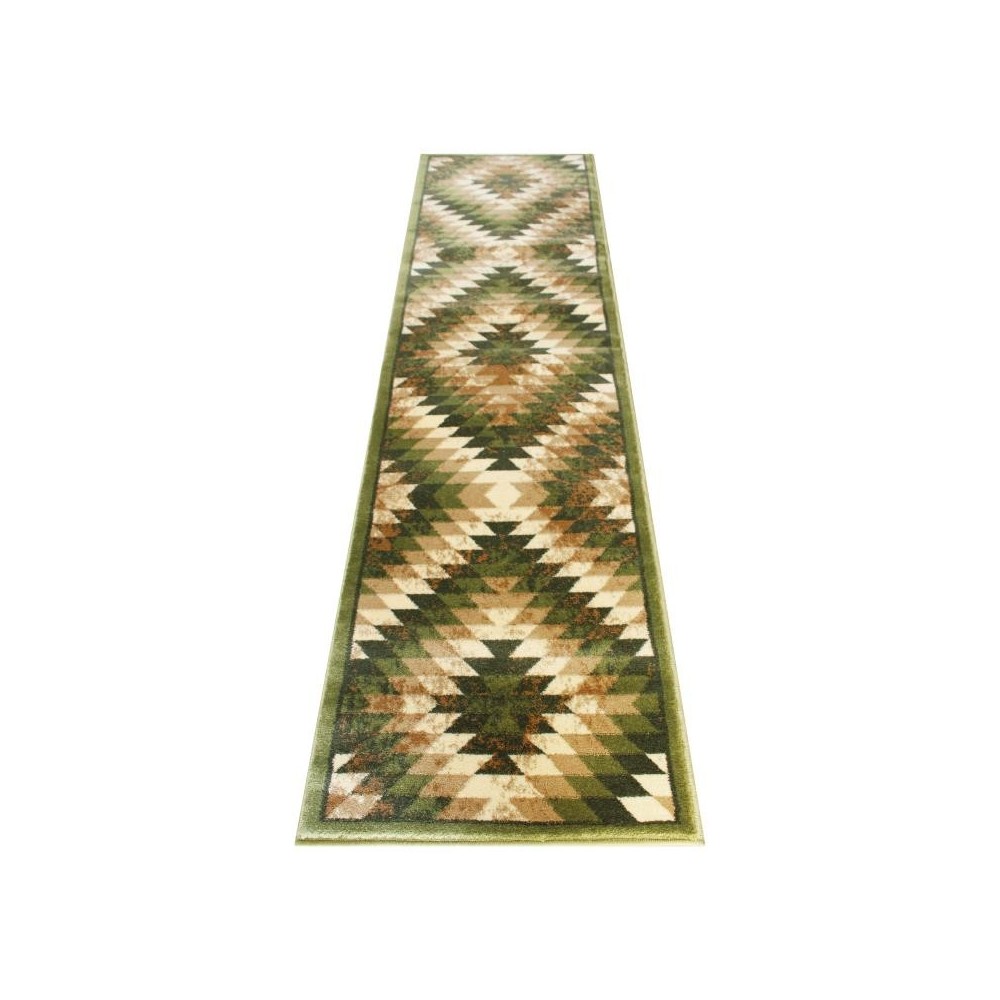 Flash Furniture Teagan Collection Green 2' x 7' Area Rug OKR-RG1106-27-GN-GG
