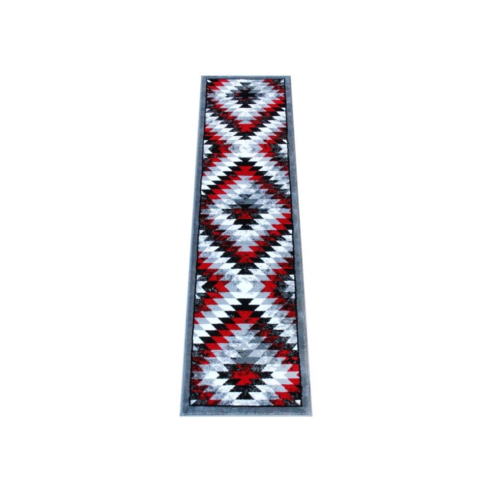 Flash Furniture Teagan Collection Red 2' x 7' Area Rug OKR-RG1106-27-RD-GG
