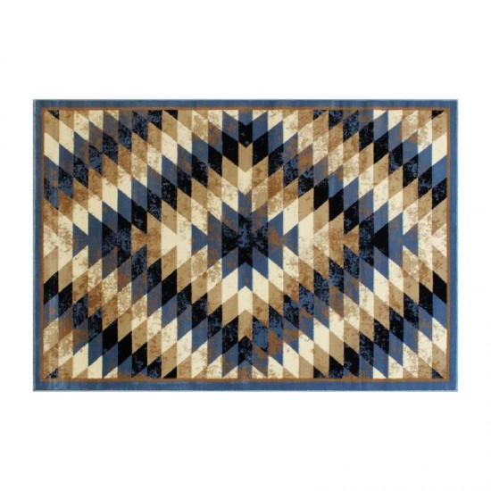 Flash Furniture Teagan Collection Blue 5' x 7' Area Rug OKR-RG1106-57-BL-GG