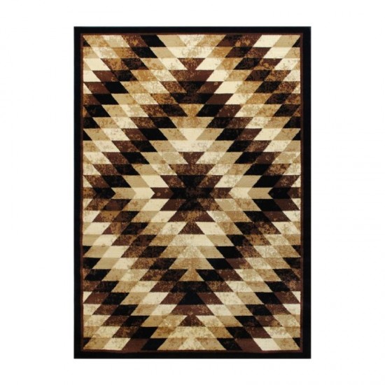 Flash Furniture Teagan Collection Brown 5' x 7' Area Rug OKR-RG1106-57-BN-GG