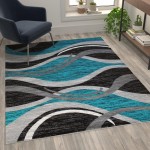 Flash Furniture Turquoise Rug OKR-RG1109-57-TQ-GG