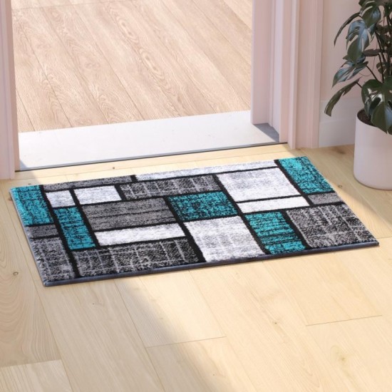 Flash Furniture Turquoise Rug OKR-RG1110-23-TQ-GG