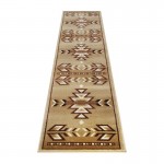 Flash Furniture Lodi Collection Brown 2x7 Southwest Area Rug OKR-RG1113-27-BG-GG