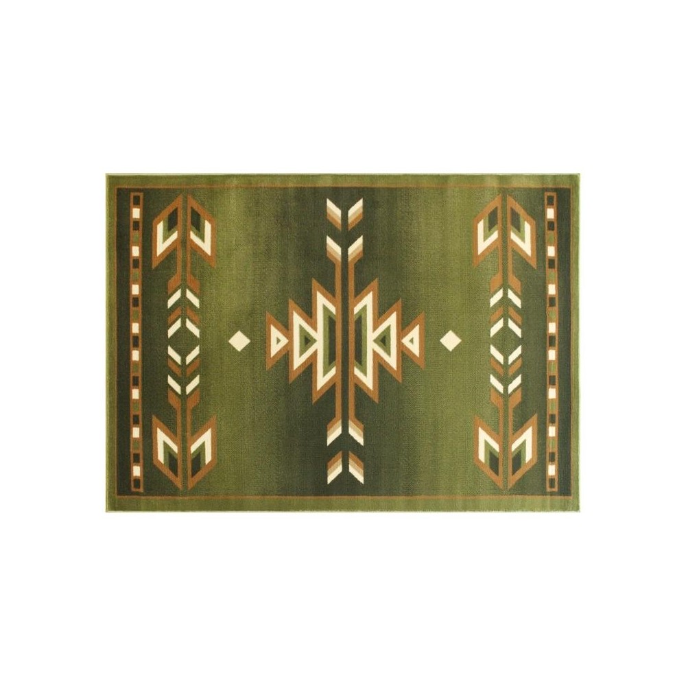 Flash Furniture Lodi Collection Green 4x5 Southwest Area Rug OKR-RG1113-45-GN-GG Flash Furniture Lodi Collection Green 4x5 Southwest Area Rug OKR-RG1113-45-GN-GG