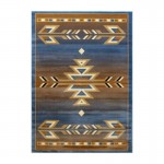 Flash Furniture Lodi Collection Blue 6x9 Southwest Area Rug OKR-RG1113-69-BL-GG