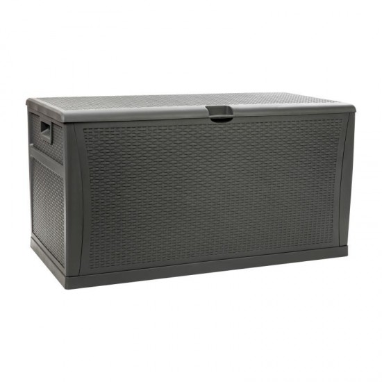 Flash Furniture Nobu Gray 120 Gal Plastic Deck Box QT-KTL-4023GY-GG