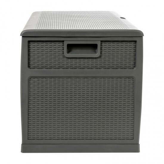 Flash Furniture Nobu Gray 120 Gal Plastic Deck Box QT-KTL-4023GY-GG