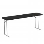 Flash Furniture Kathryn 6-Foot Black Fold Train Table RB-1872-BK-GG