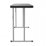 Flash Furniture Kathryn 6-Foot Black Fold Train Table RB-1872-BK-GG