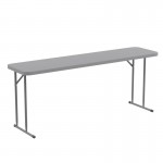 Flash Furniture Kathryn 6-Foot Gray Fold Train Table RB-1872-GY-GG