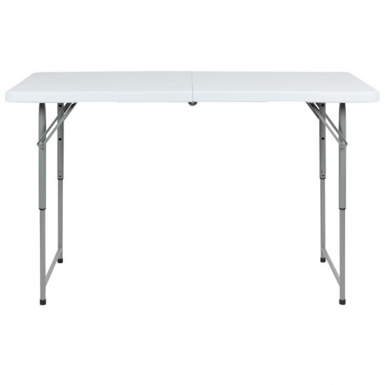 Flash Furniture Kathryn 24x47.5 White Bi-Fold Table RB-2448ADJ-2-GG