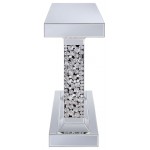 ACME Kachina Console Table, Mirrored & Faux Diamonds