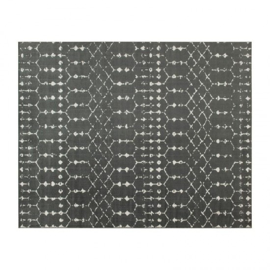 Flash Furniture Beth 8x10 Dark Gray/Ivory Area Rug RC-CR19-1330-810-GR-GG