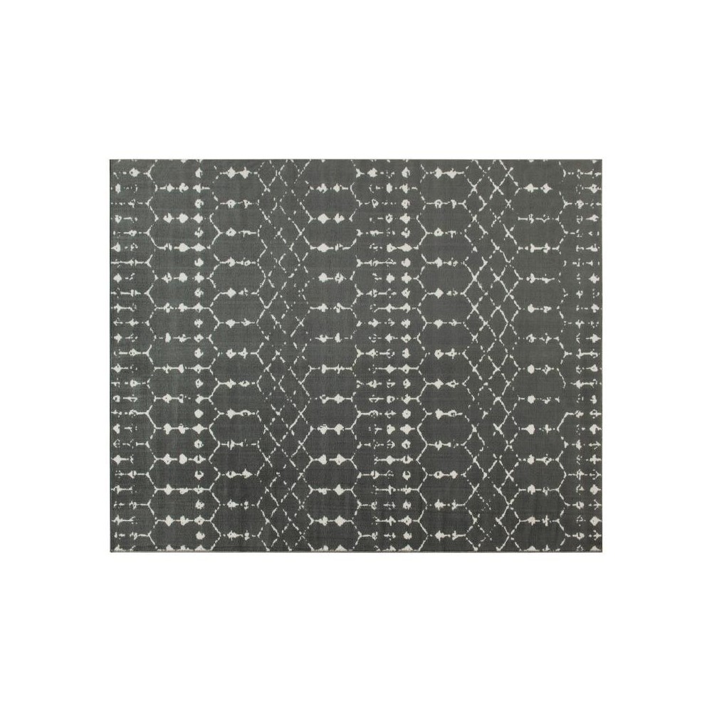 Flash Furniture Beth 8x10 Dark Gray/Ivory Area Rug RC-CR19-1330-810-GR-GG