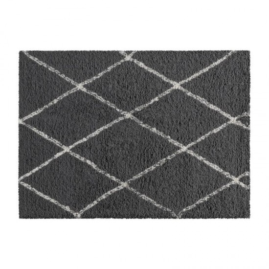 Flash Furniture Roxy 5x7 Charcoal & Ivory Area Rug RC-KJ-181070-01-57-GR-IV-GG