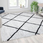 Flash Furniture Roxy 8x10 Ivory & Black Area Rug RC-KJ-181070-01-810-GG