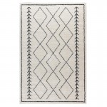 Flash Furniture Roxy 5x7 Ivory & Black Area Rug RC-MS-202012-01-57-GG