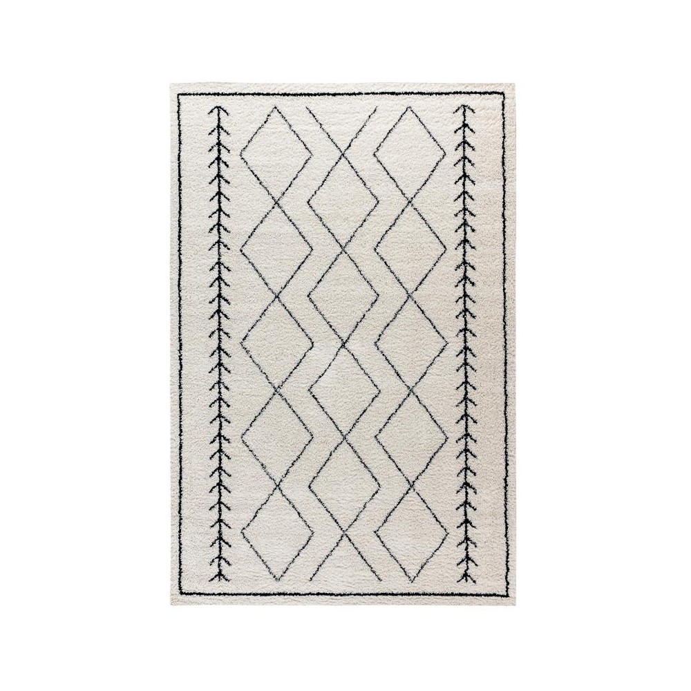 Flash Furniture Roxy 5x7 Ivory & Black Area Rug RC-MS-202012-01-57-GG