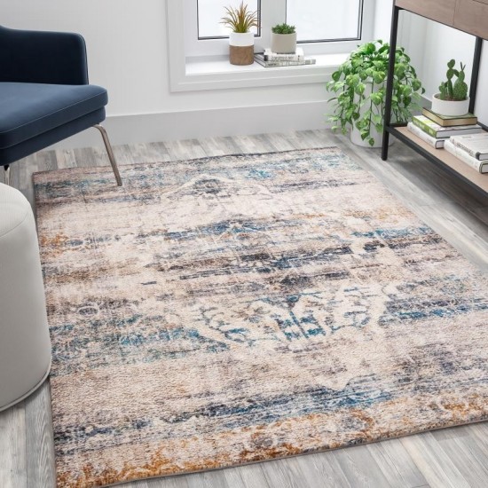 Flash Furniture Dana 5' x 7' Multicolor Area Rug RC-RG19-016-57-GG