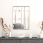 Flash Furniture Susan Black 22" x 30" Wall Mirror RH-M001-SRC5676MB-BK-GG