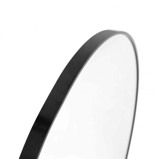 Flash Furniture Julianne Black 20" Round Wall Mirror RH-M003-RD50MB-BK-GG