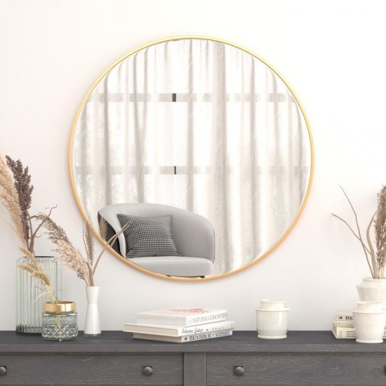 Flash Furniture Julianne Gold 36" Round Wall Mirror RH-M003-RD91BB-GD-GG