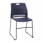 Flash Furniture HERCULES Series Navy Sled Base Stack Chair RUT-NC499A-NAVY-GG