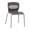Flash Furniture HERCULES Series Gray Plastic Stacking Chair RUT-NC618-GY-GG