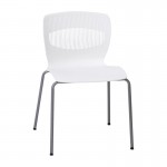 Flash Furniture HERCULES Series White Plastic Stacking Chair RUT-NC618-WH-GG