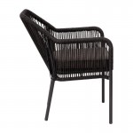 Flash Furniture Kallie Set of 2 Black Patio Chair SDA-AD892006-BK-2-GG