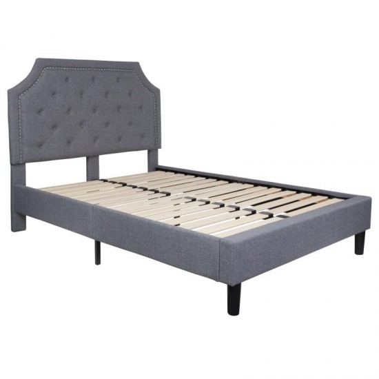 Flash Furniture Brighton Full Platform Bed Set-Gray SL-BM10-10-GG