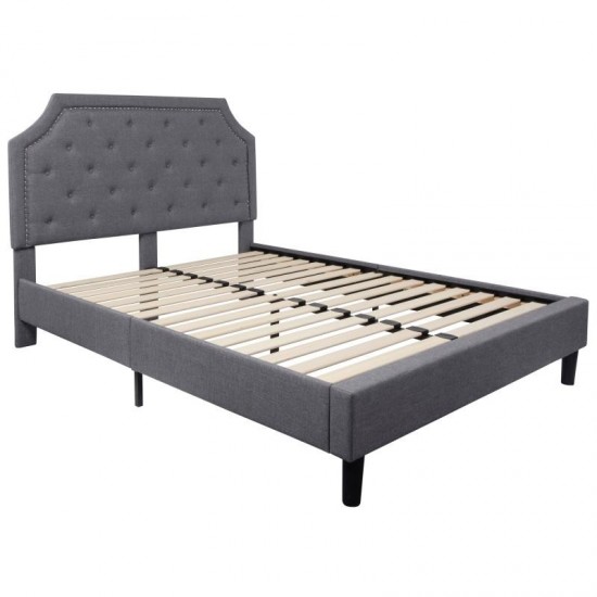 Flash Furniture Brighton Queen Platform Bed Set-Gray SL-BM10-11-GG