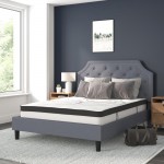 Flash Furniture Brighton Queen Platform Bed Set-Gray SL-BM10-11-GG